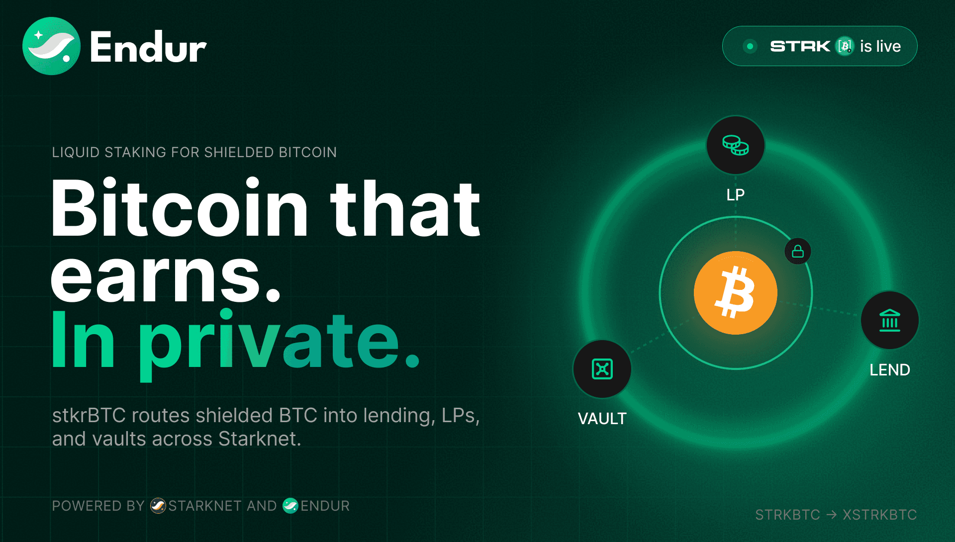 Introducing xstrkBTC: the LST for Starknet's shielded Bitcoin